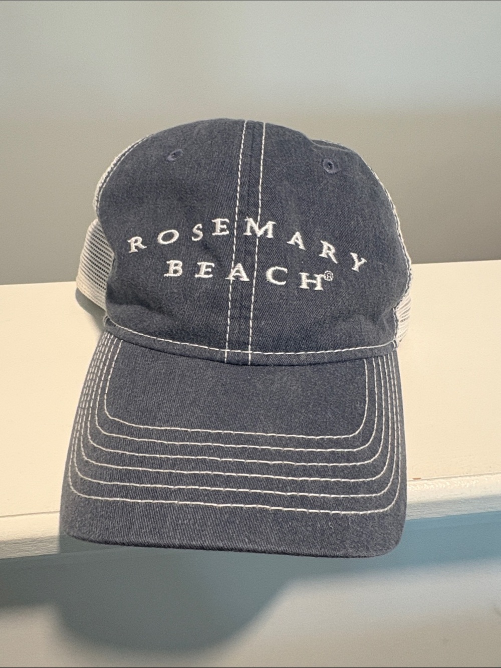 Navy Mesh-Back Cap